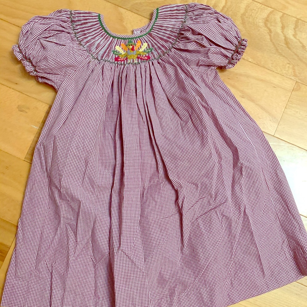 Smocked Bishop Thanksgiving Dress